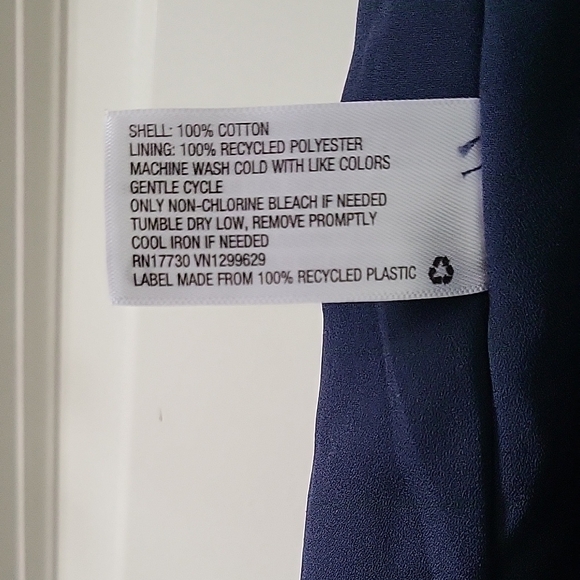 Knox Rose Navy Eyelet Lace Blouse Womens Size Medium - Picture 11 of 11